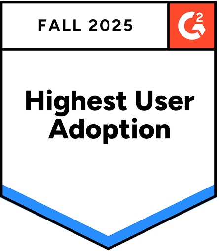 G2 Crowd Fall 2025 Workload Automation Highest User Adoption Award