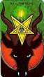 THE DEVIL tarot card - upright