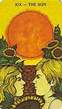 THE SUN tarot card - upright