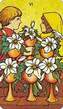 SIX OF CUPS tarot card - upright